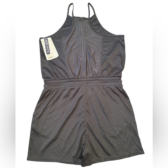 Mondetta Active Lifestyle Romper Black Melange Size - Picture 6 of 12